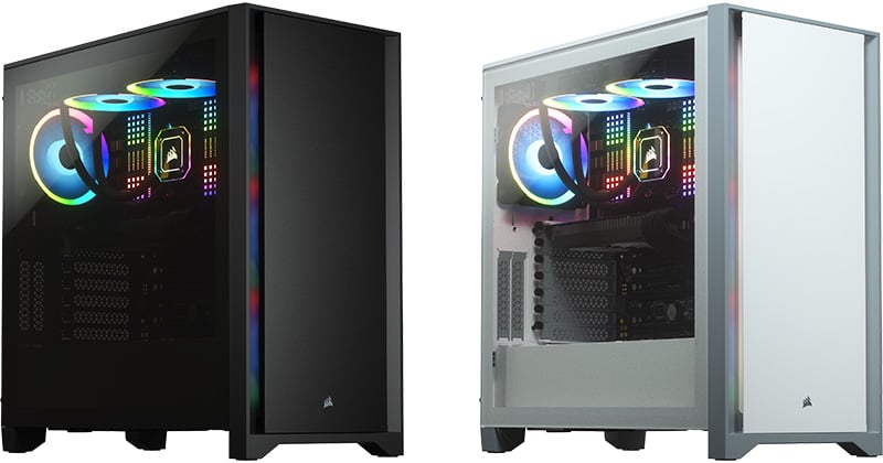 CORSAIR 4000D 強化ガラス製ミドルタワー ATX ケース ブラック