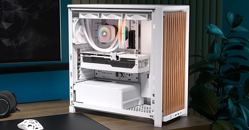 背面コネクタ設計のマザーボードに対応