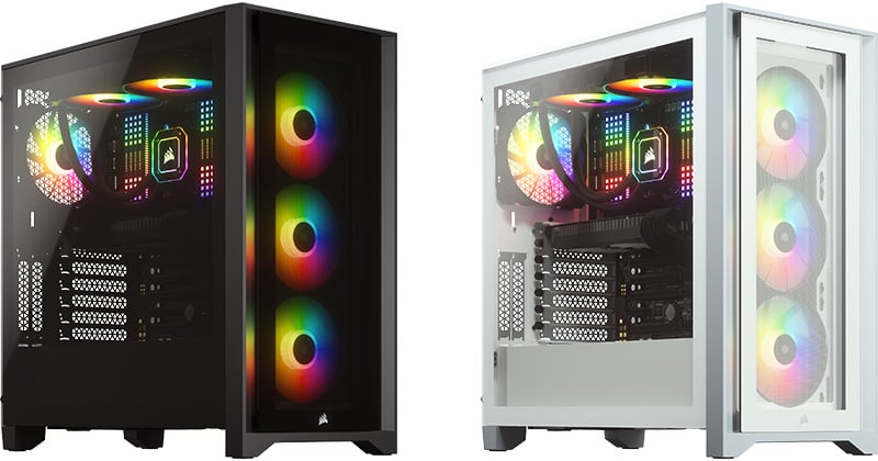 iCUE 4000X RGB Tempered Glassシリーズ | CORSAIR ミドルタワー型PC