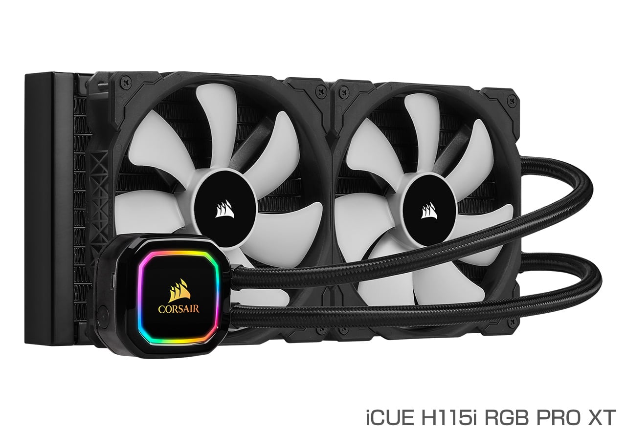 LGA1200Corsair iCUE H115i RGB PRO XT CPU 水冷クーラー