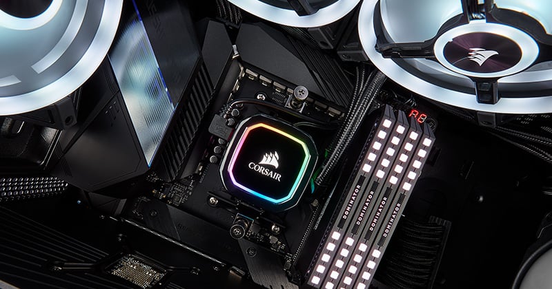 LGA1200Corsair iCUE H115i RGB PRO XT CPU 水冷クーラー