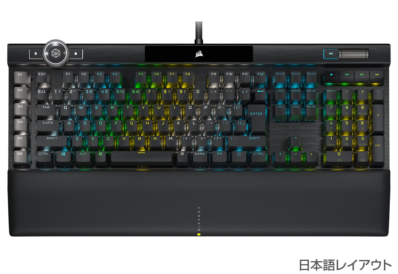 ジャンク Corsair K100 RGB オプティカル光学スイッチ 日本語配列スマホ/家電/カメラ