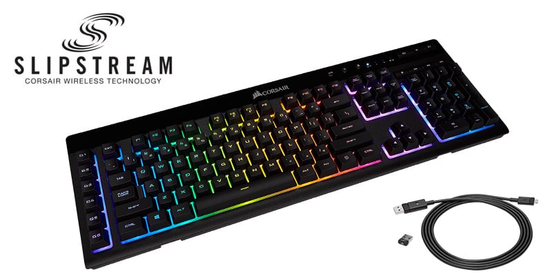 通販pc4u Corsair K57 Rgb Wireless Bluetooth 無線 有線接続対応 日本語配列ワイヤレスゲーミングキーボード Ch 925c015 Jp