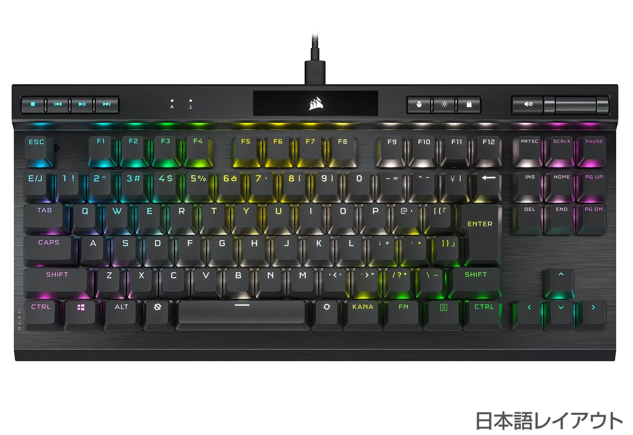 CORSAIR K70 RGB TKL ゲーミングキーボード