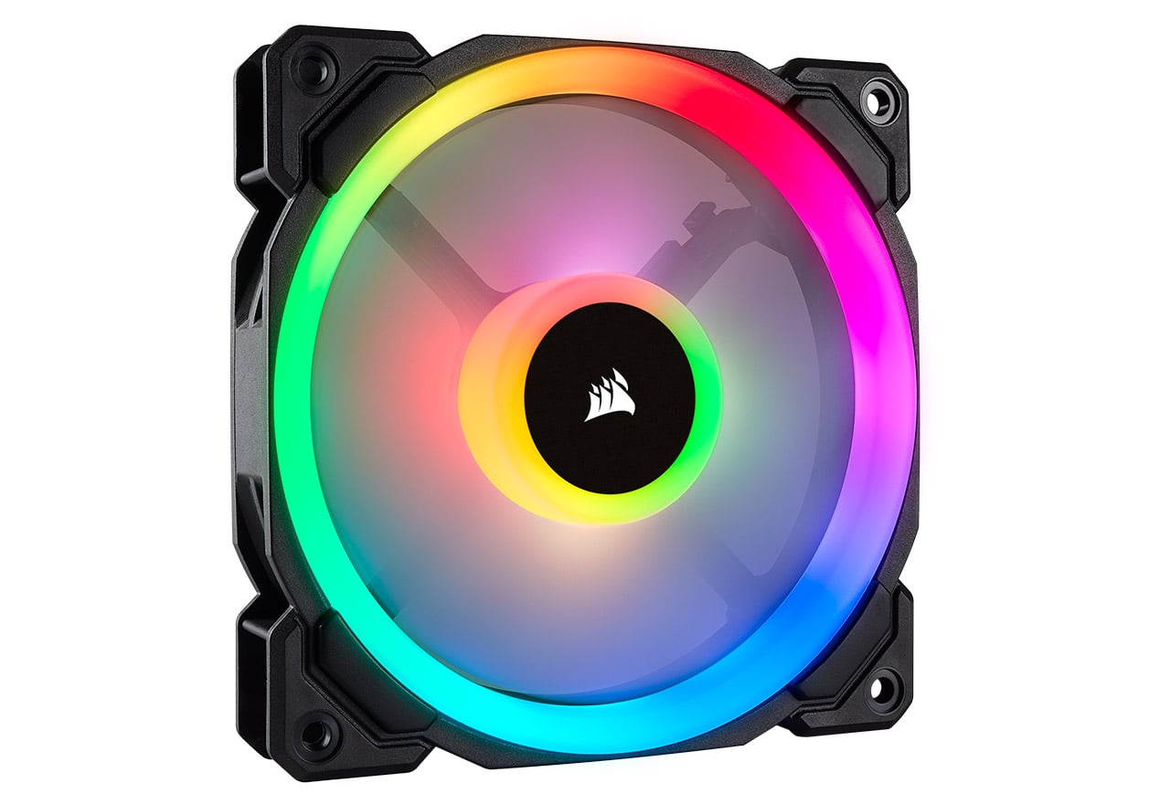 Corsair HD120 RGB 2個パック　コントローラー付