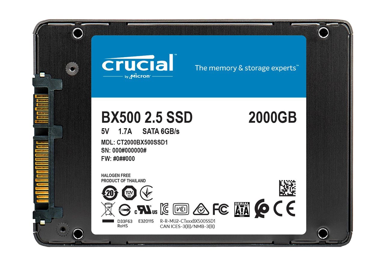 1TB / 1000GB BX500 2.5 SSD Crucial