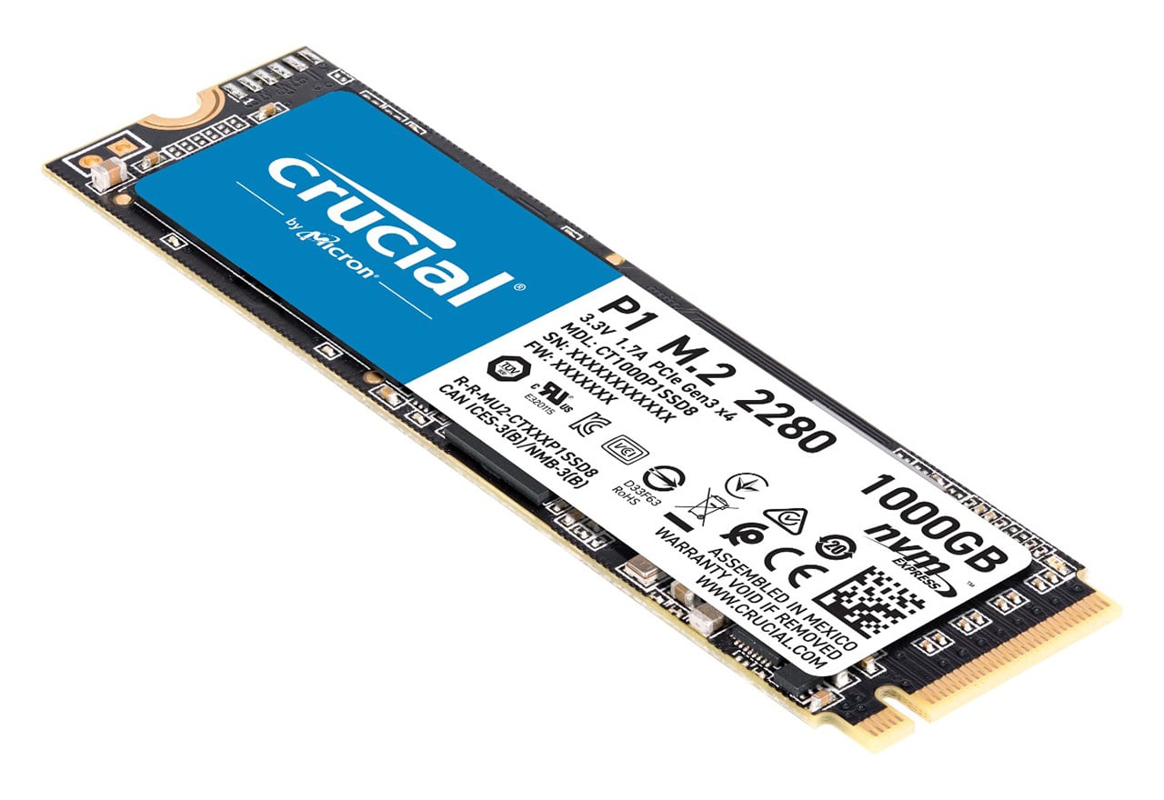 Crucial M.2 2280 SSD P1シリーズ 1.0TB