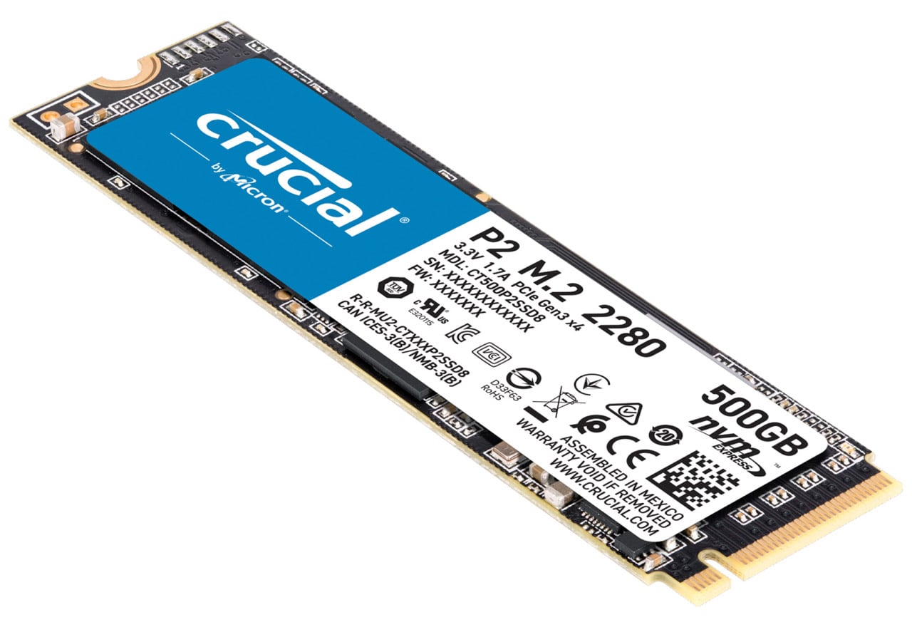 Crucial SSD P2 500GB M.2 NVMe