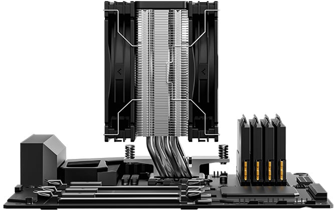 メモリとの干渉を防ぐオフセットデザイン
