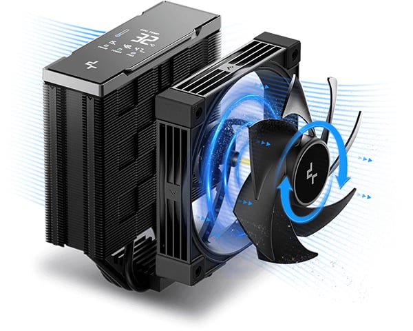 ホコリが付きにくい高冷却ファンを搭載