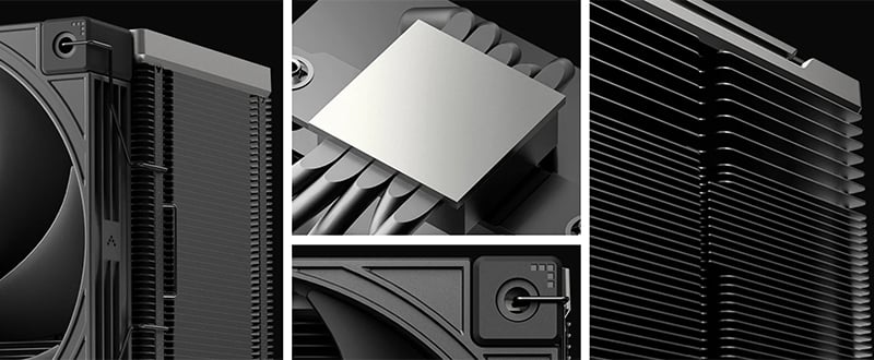 冷却効率を高めるヒートパイプを採用
