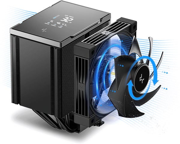 ホコリが付きにくい高冷却ファンを搭載