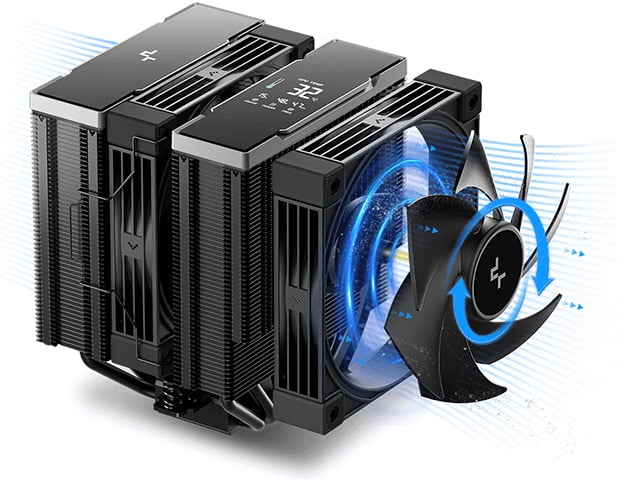 ホコリが付きにくい高冷却ファンを搭載