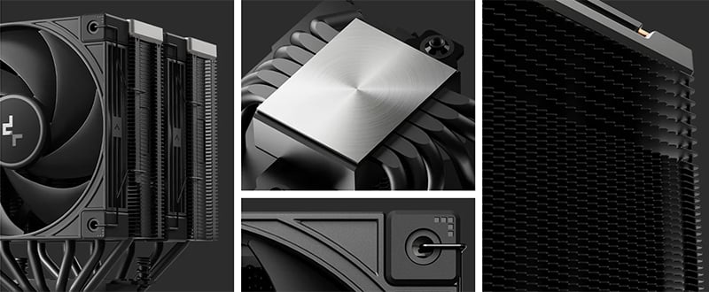 冷却効率を高めるヒートパイプを採用