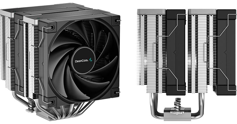 DeepCool AK620 高性能CPUクーラー、デュアルタワーデザイン、120mm流体ダイナミックベアリングファン2個、銅ヒートパイプ6個、260W放熱。  パソコン・周辺機器