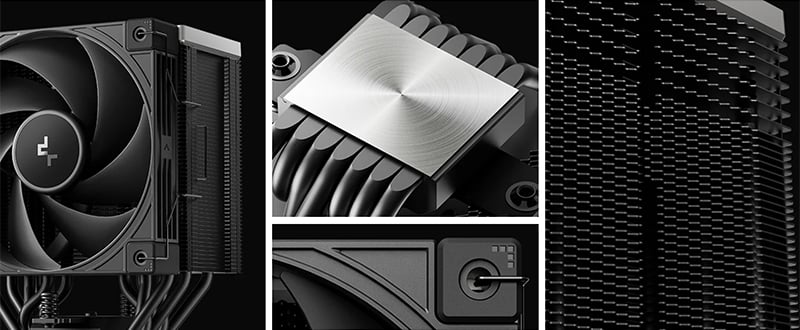 冷却効率を高めるヒートパイプを採用