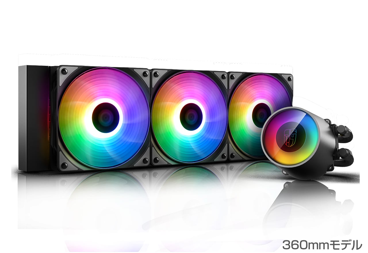 【簡易水冷】Deepcool Castle 240 rgb  240mmモデル