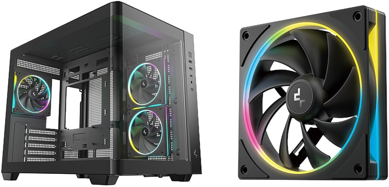 アドレサブルRGBファンを3基標準搭載