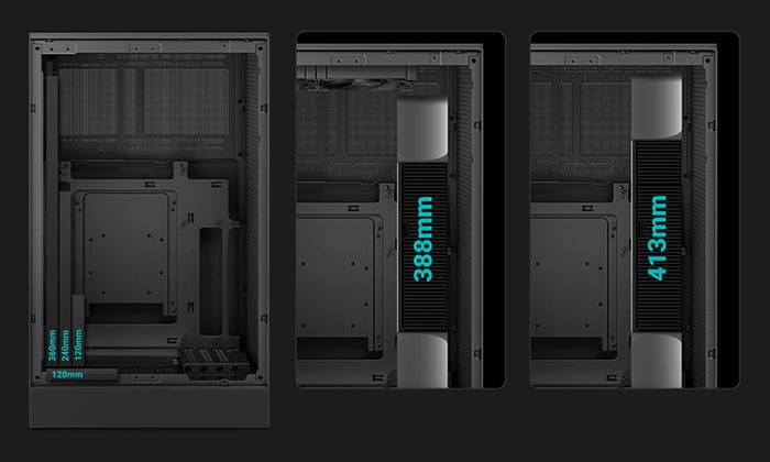 豊富な冷却オプション