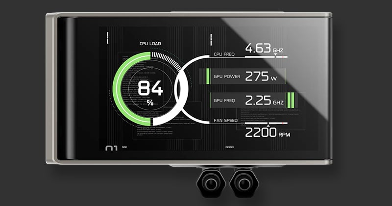 ポンプヘッドに4.5型ウルトラワイドLCDを搭載