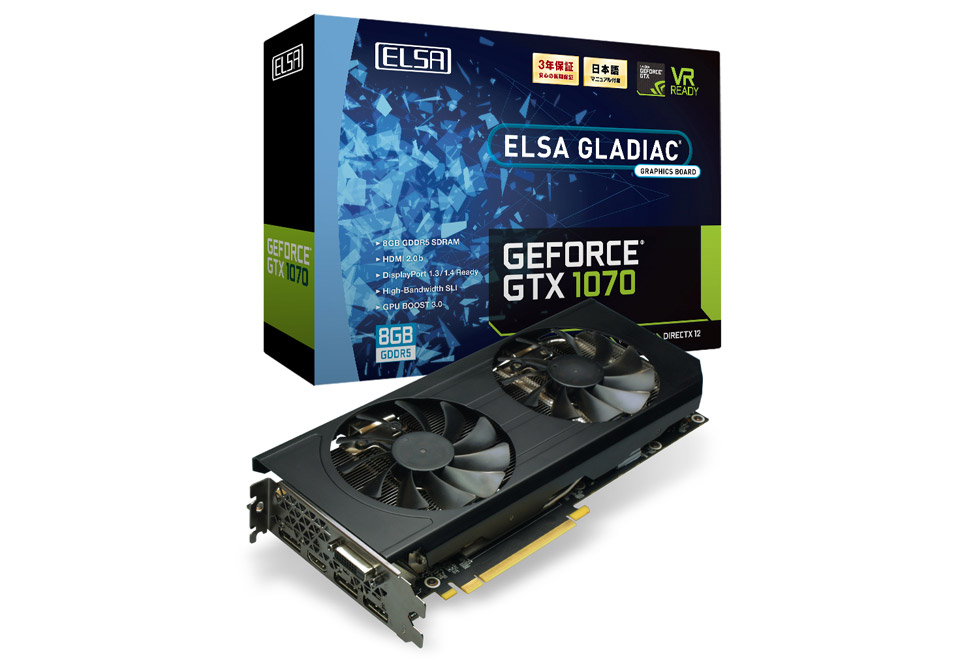 ELSA GeForce GTX-1070 ST 8GB