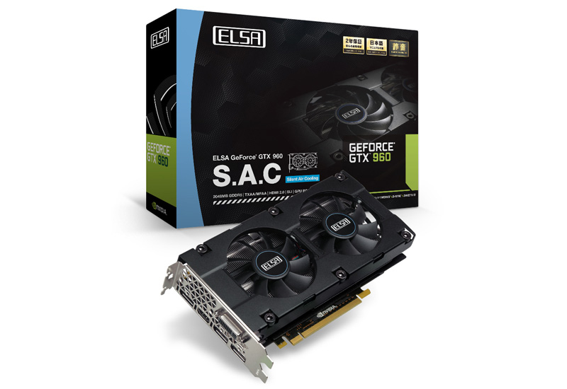 ELSA GeForce GTX 960 2GB PCパーツ