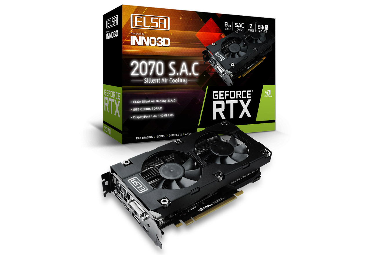専用　ELSA エルザ GeForce RTX 2070 新品未使用
