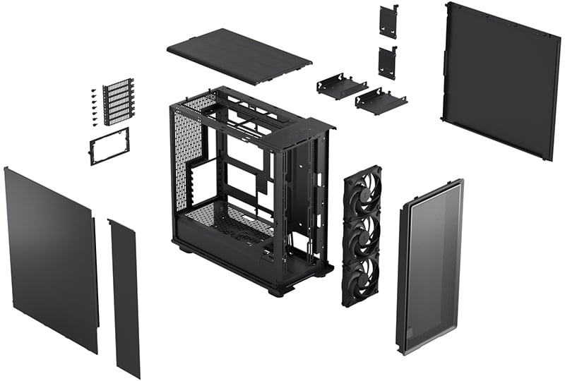 組み立てやすいクリーンなレイアウト