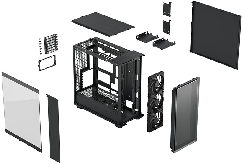 組み立てやすいクリーンなレイアウト