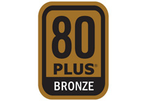 80 PLUS Bronze認証取得の高効率設計