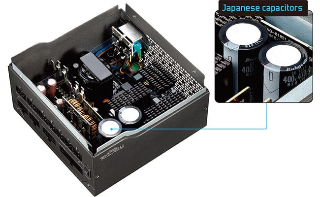 信頼性の高い日本メーカー製105℃コンデンサ採用