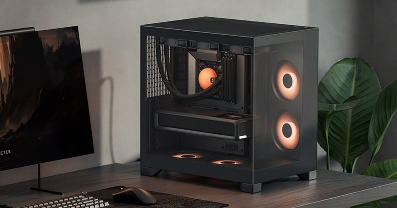 アドレサブルRGBファンを備えたピラーレスデザイン