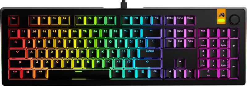 ダイヤルキーも備えたフルサイズキーボード