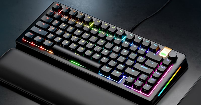 アルミ筐体のコンパクトな75%、65%キーボード