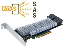 12Gb/s SAS、PCI Express 3.0 x8に対応