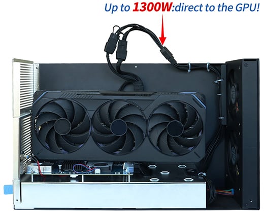 1300Wの大容量電源を内蔵