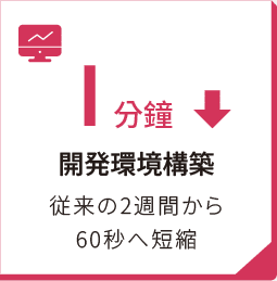 従来の2週間から60秒へ短縮
