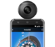 Androidスマートフォンに接続できる360度ビデオカメラ