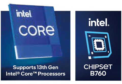 Intel B760チップセットを搭載