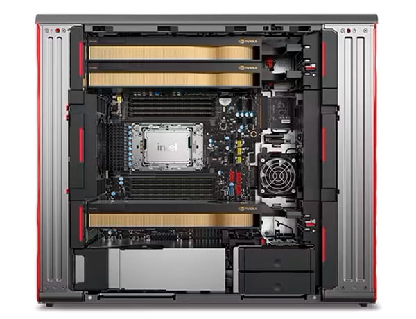 NVIDIA RTXシリーズを最大3基搭載可能
