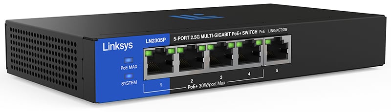 2.5Gbps対応のマルチギガビットスイッチ