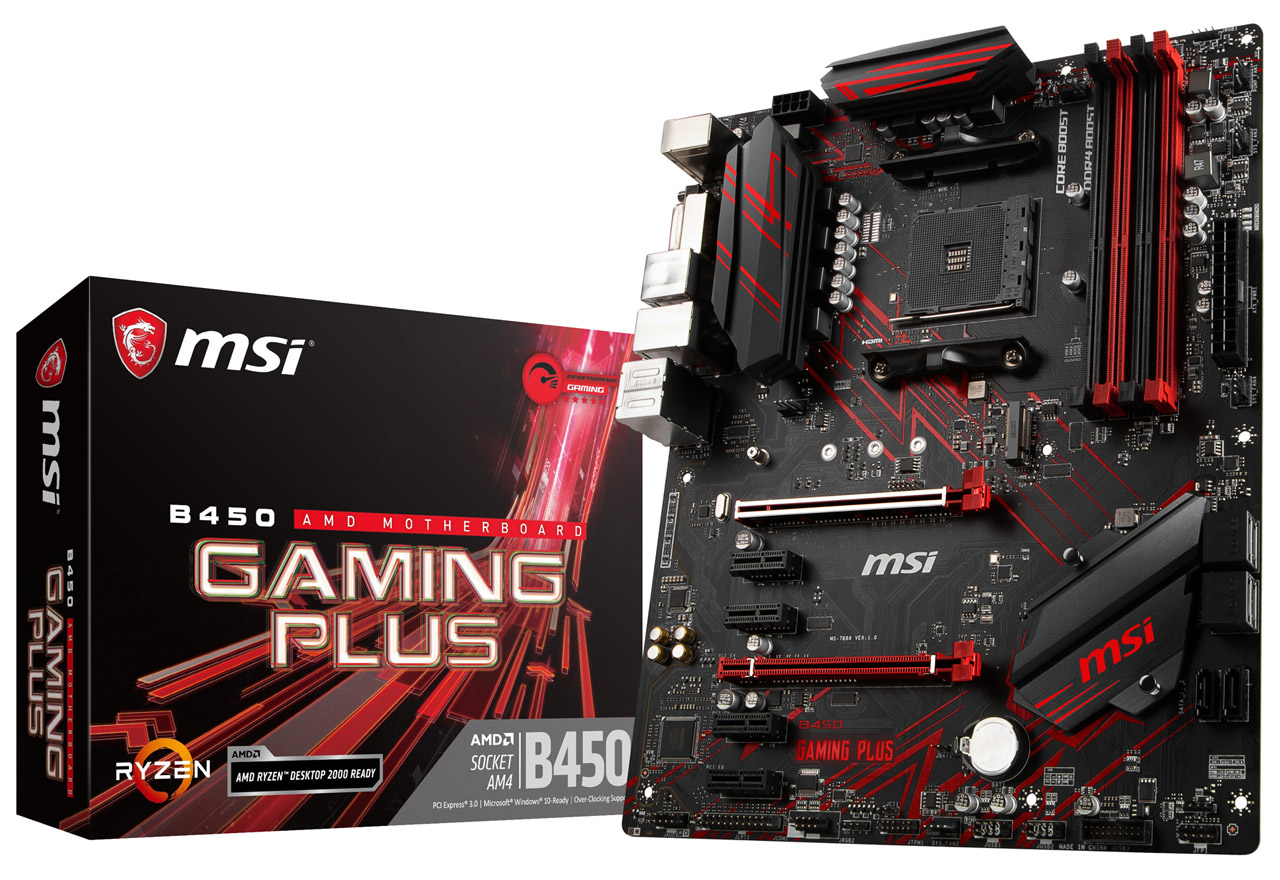 B450 GAMING PLUS | MSI マザーボード AMD B450チップセット | 株式 ...