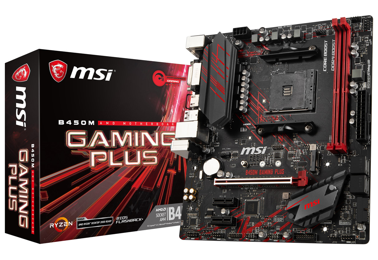 MSI B450M GAMING PLUS マザーボード