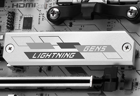 Lightning Gen 5 M.2スロットを装備