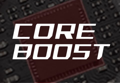 高い精度の電源供給を実現する「Core Boost」