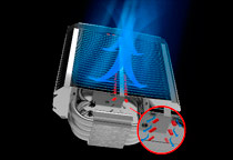 エアフローコントロールに優れたヒートシンクを搭載