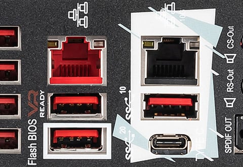 Aquantia 10ギガビットLANとIntel LANを装備