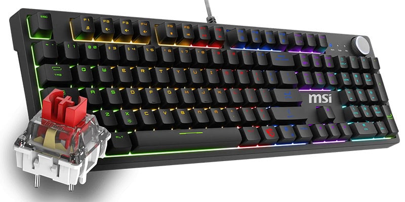 ホットスワップ対応のメカニカルキースイッチを採用