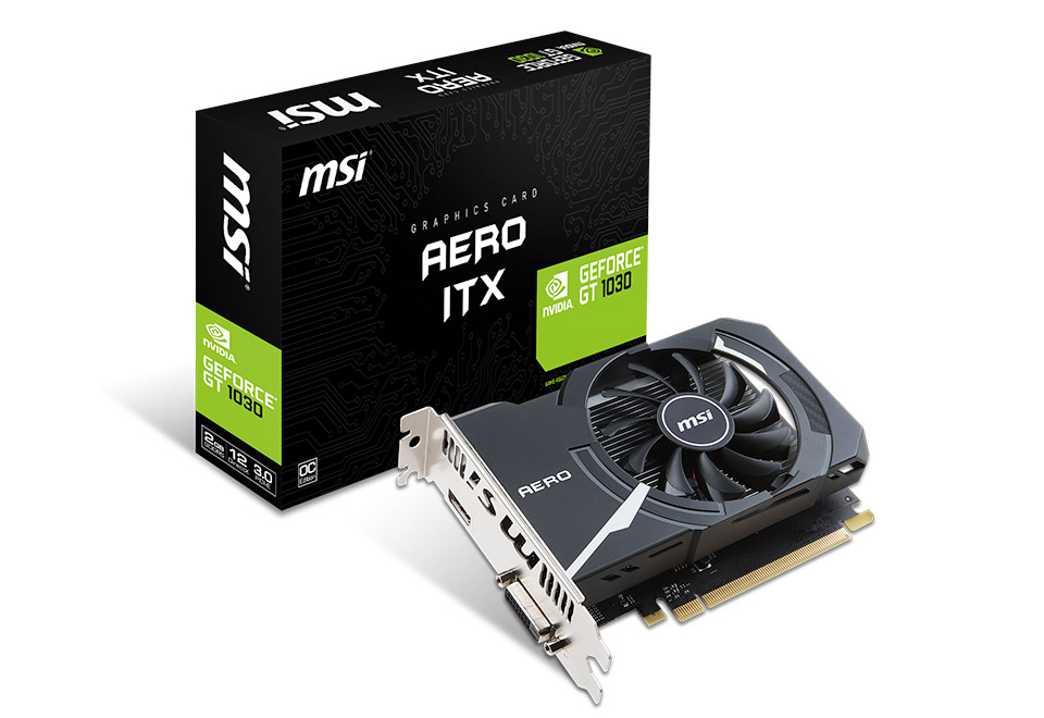 GeForce GT 1030 AERO ITX 2G OC | MSI グラフィックボード GeForce GT ...