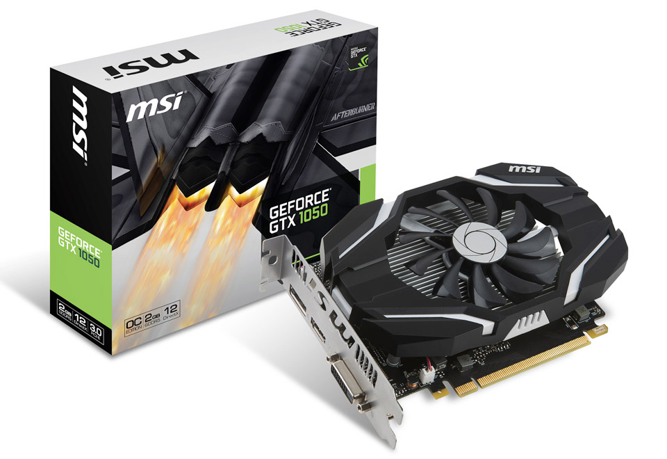 MSI GEFORCE GTX 1050 2G OC 動作品